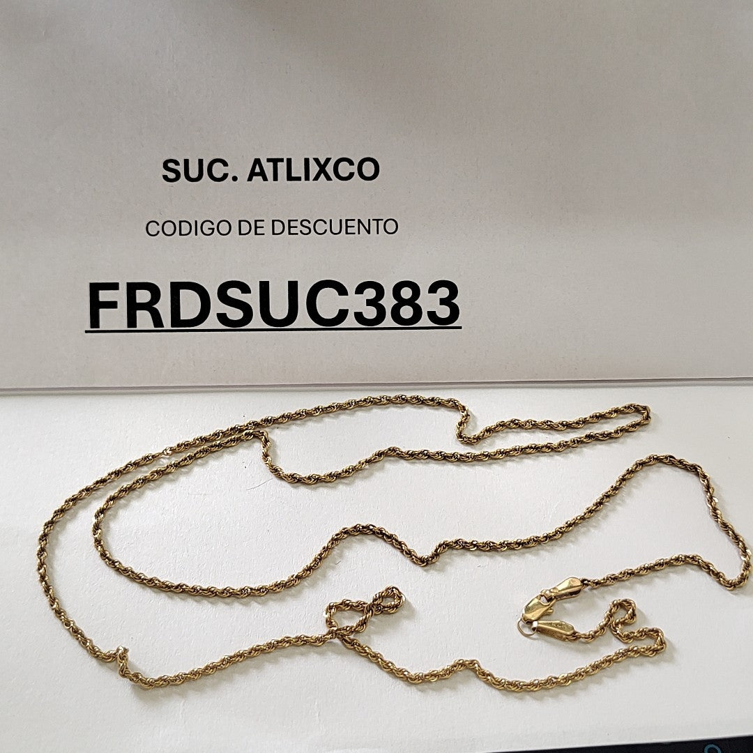 CADENA ORO 14 K 4.9 GRMS (SEMINUEVO)