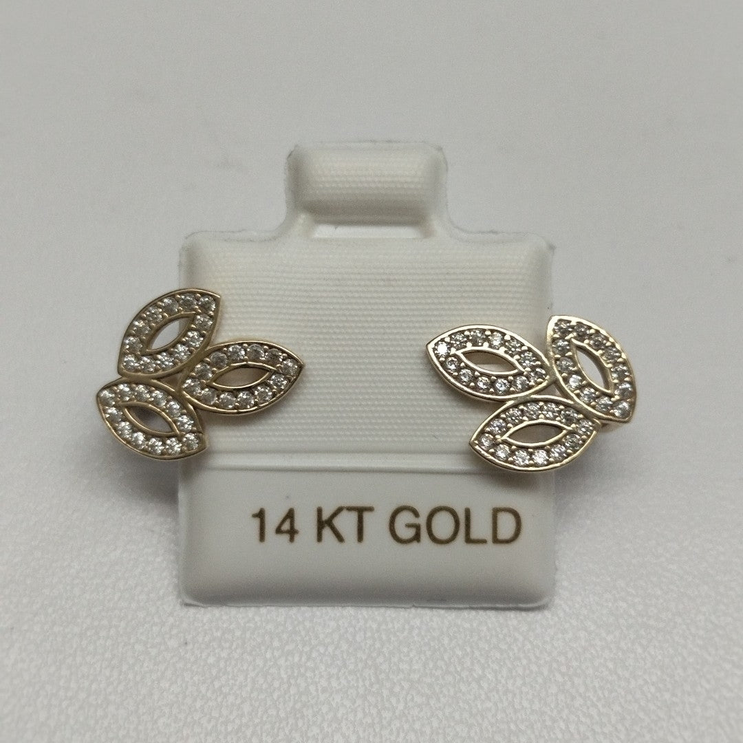 BROQUELES ORO 14K 2.4 (NUEVO)