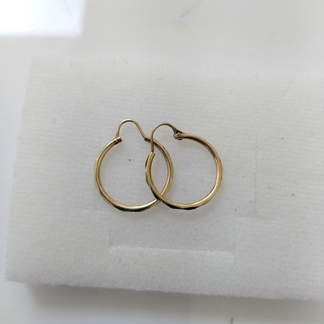 ARRACADAS PAR ORO 14 K 1.4 GRMS (SEMINUEVO)
