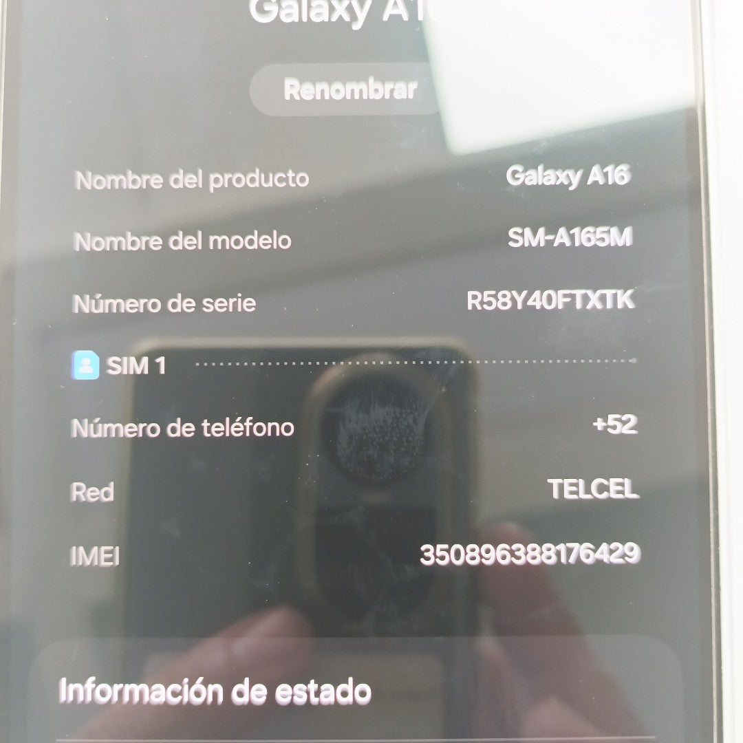 CELULAR SAMSUNG GALAXY A16 SM-A165M (2024) 128 GB 4 GB RAM (SEMINUEVO)