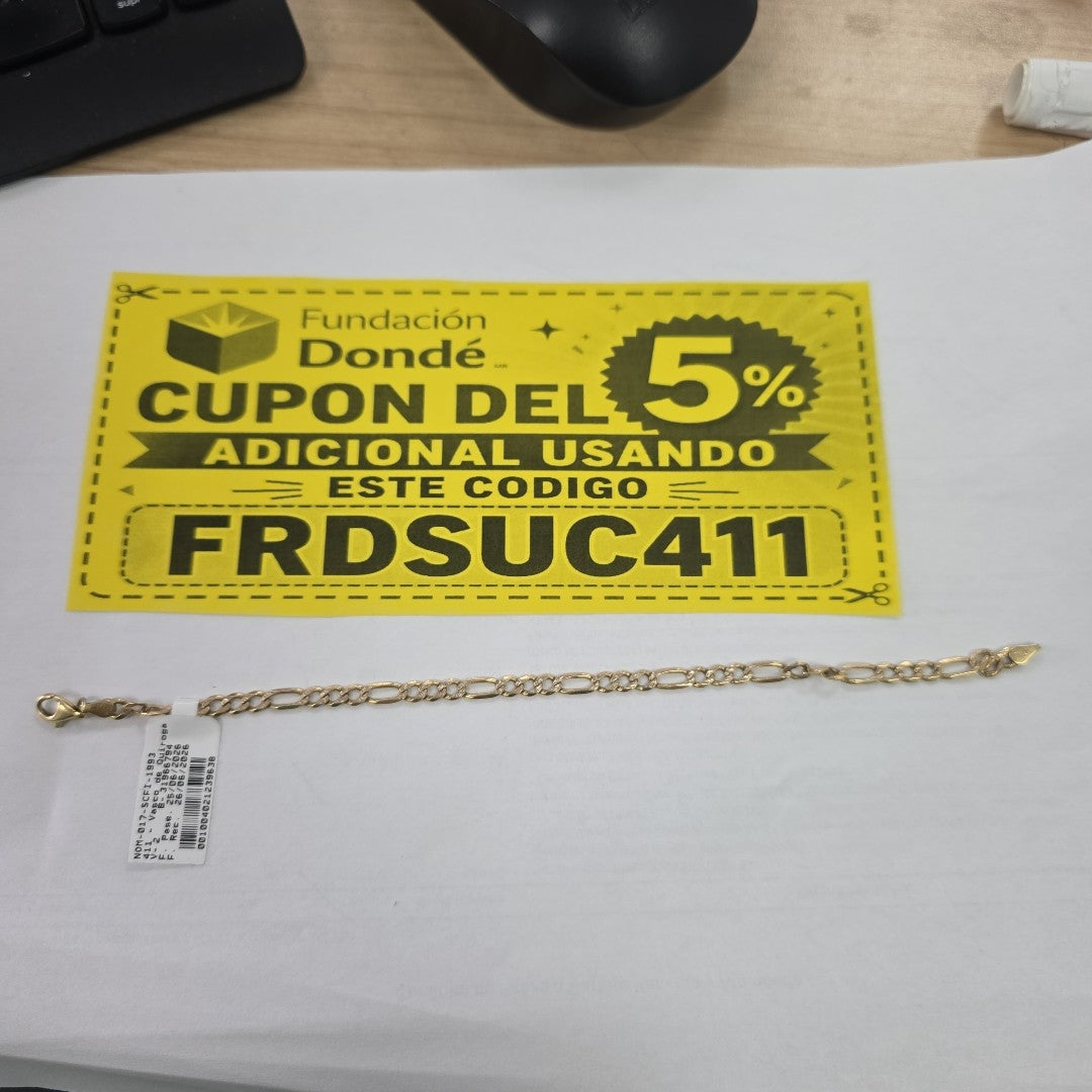 PULSERA ORO 14 K 6.6 GRMS (SEMINUEVO)