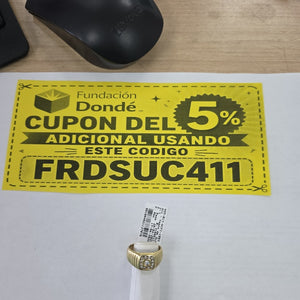 ANILLO ORO 14 K 6.9 GRMS (SEMINUEVO)