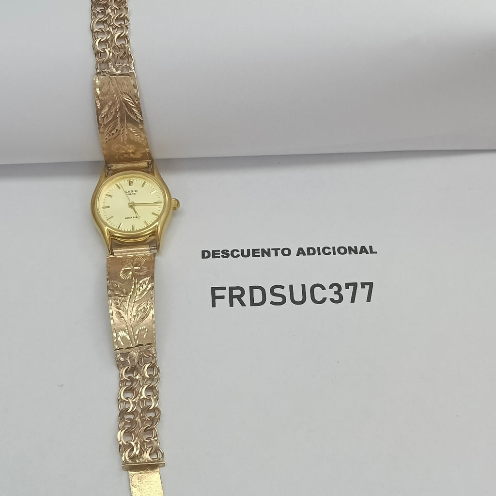 RELOJ CAJA Y PULSO ORO ORO 10 K 25,40 GRMS (SEMINUEVO)