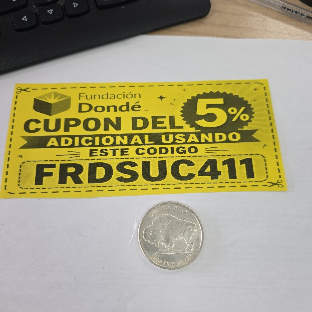 MEDALLA CONMEMORATIVA PLATA 31.2 GRMS (SEMINUEVO)