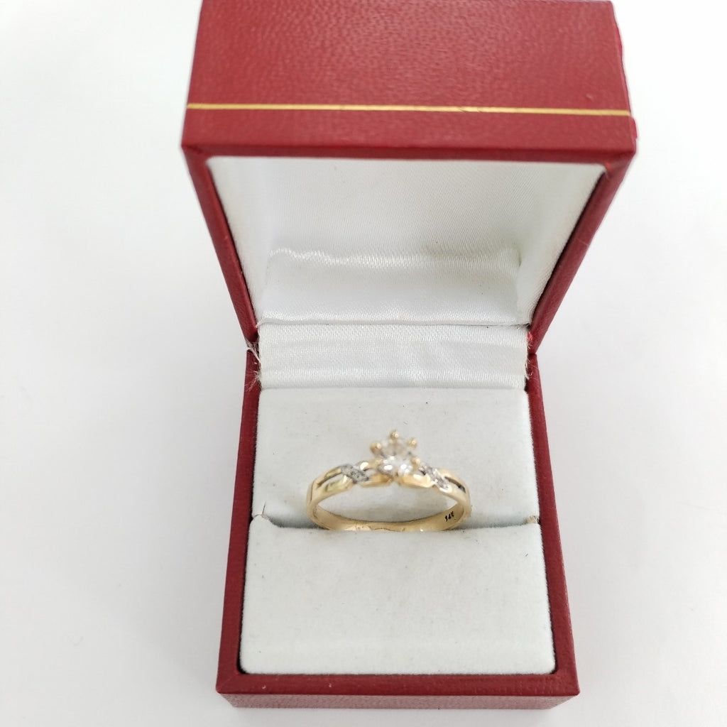 SOLITARIO ORO 14 K 2.4 GRMS (SEMINUEVO)