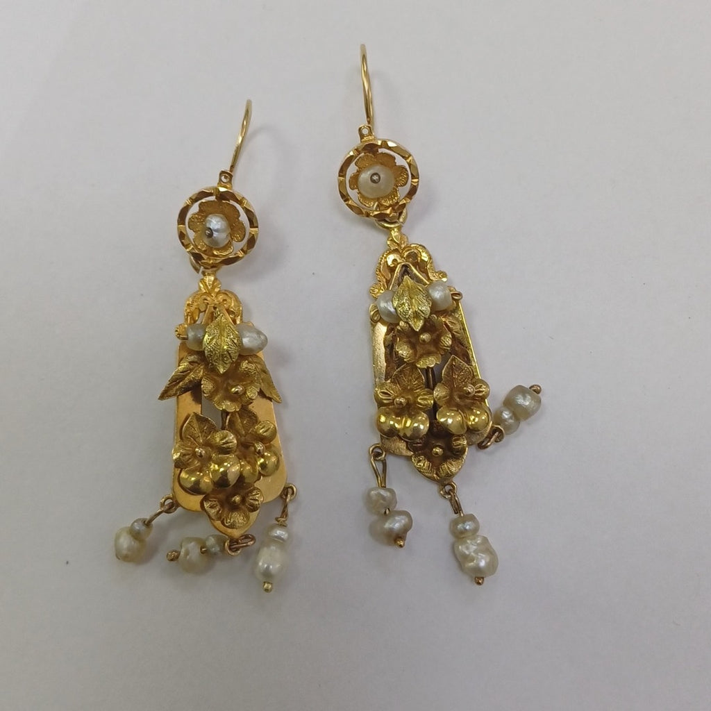 ARETES PAR ORO 10 K 6,20 GRMS (SEMINUEVO)