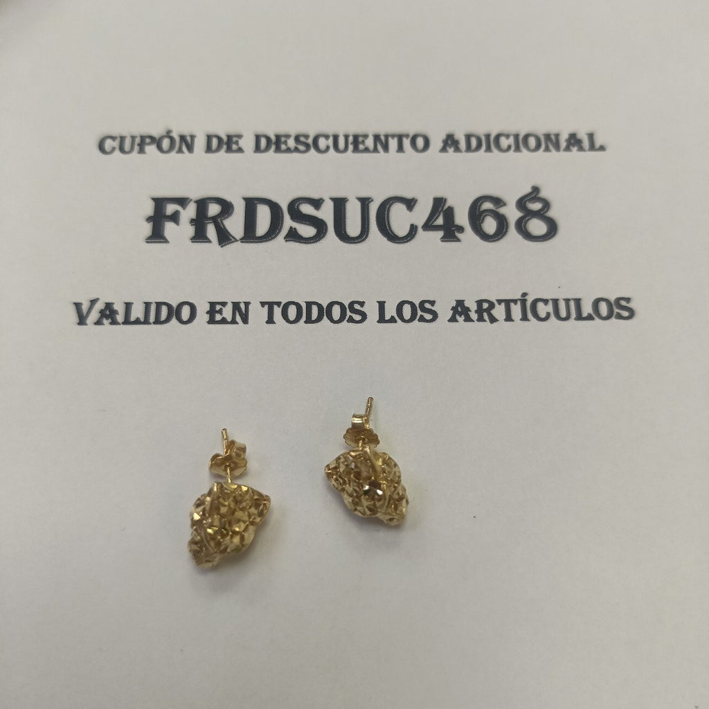 ARETES PAR ORO 14 K 2.6 GRMS (SEMINUEVO)