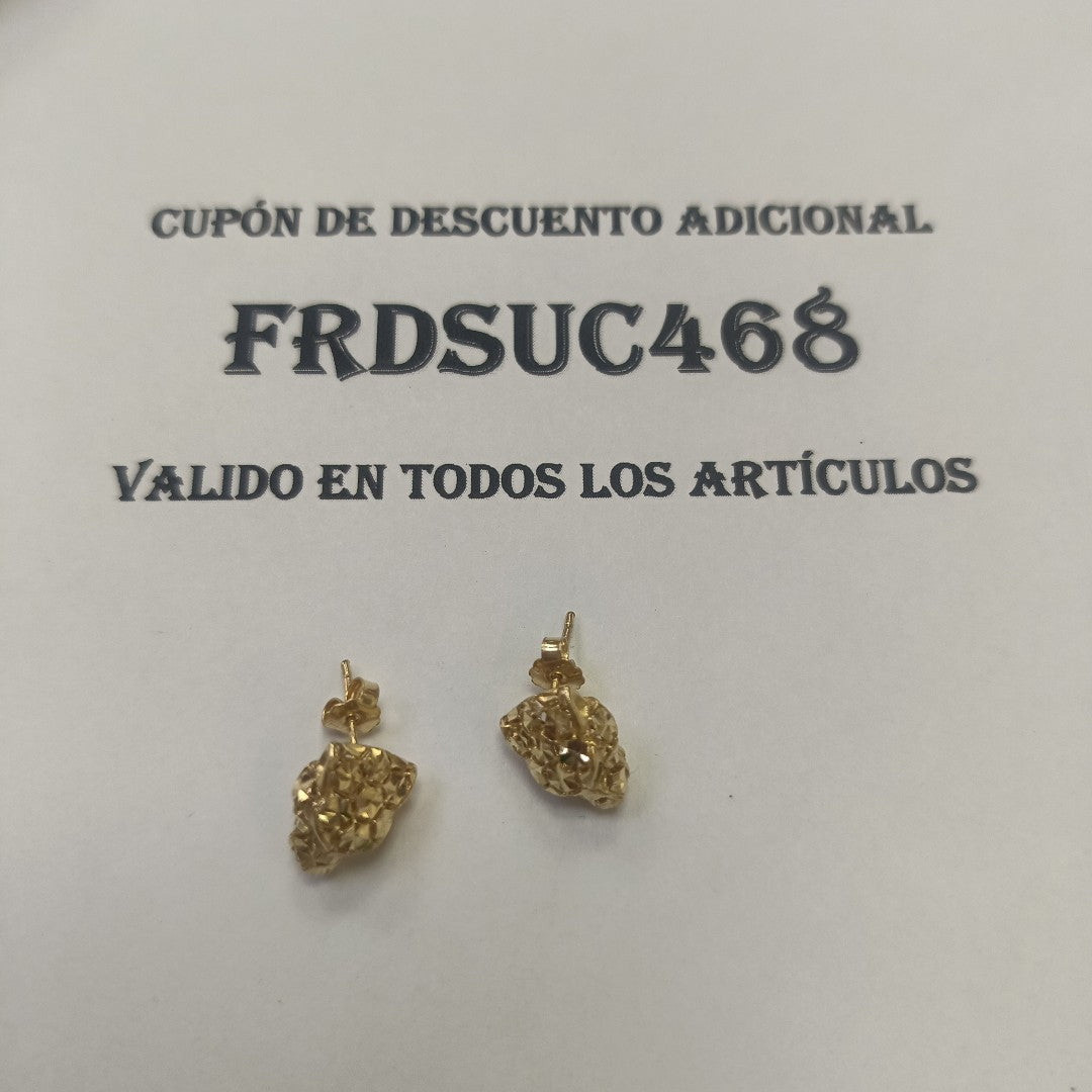 ARETES PAR ORO 14 K 2.6 GRMS (SEMINUEVO)