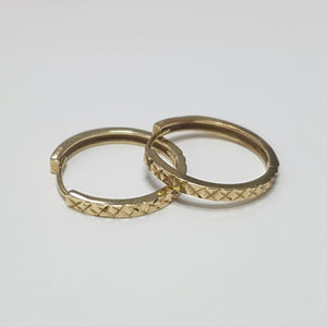 ARETES PAR, ARRACADAS PAR ORO 14 K 2.2 GRMS (SEMINUEVO)