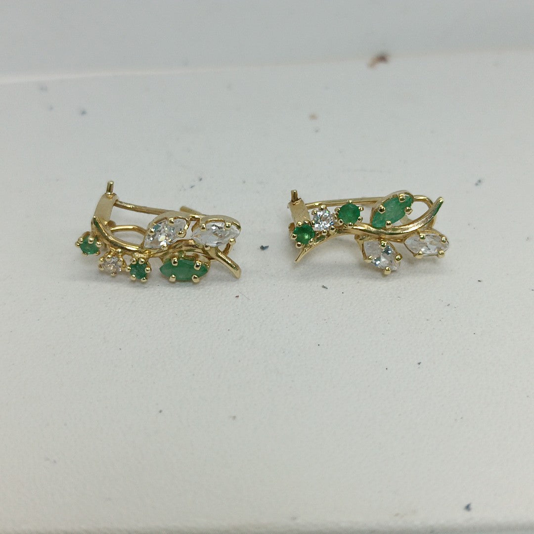 ARETES PAR ORO 14 K 2,50 GRMS (SEMINUEVO)