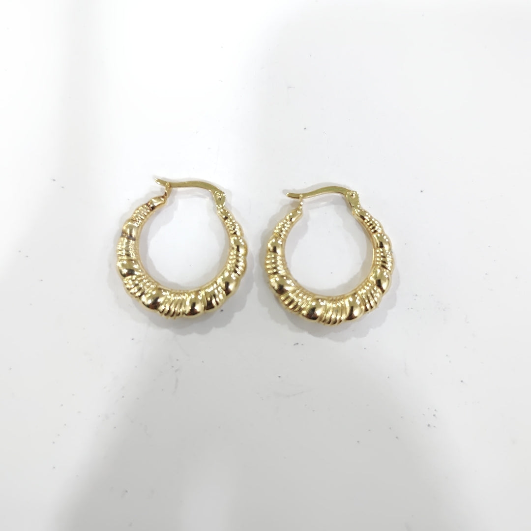ARRACADAS PAR ORO 14 K 1.9 GRMS (SEMINUEVO)