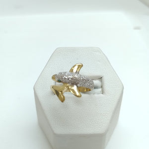 ANILLO ORO, RODIADO 14 K 4.2 GRMS (SEMINUEVO)