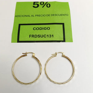 ARRACADAS PAR ORO 14 K 2,70 GRMS (SEMINUEVO)