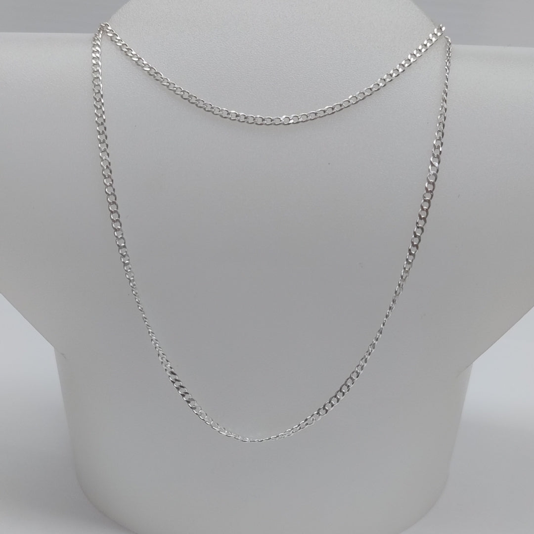 CADENA BARBADA PLATA .925 50 CM 4.72 GR (NUEVO)