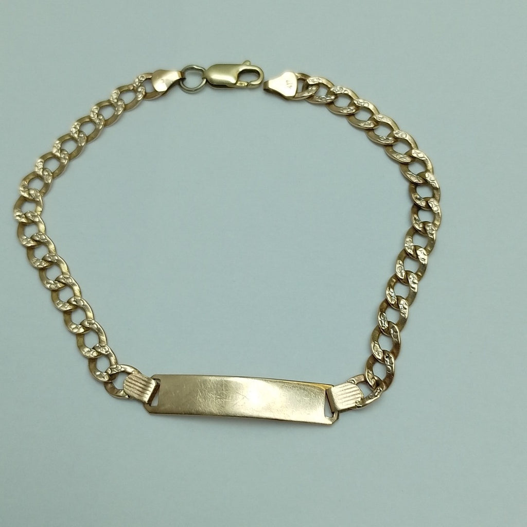 PULSERA ORO, RODIADO 10 K 4.9 GRMS (SEMINUEVO)