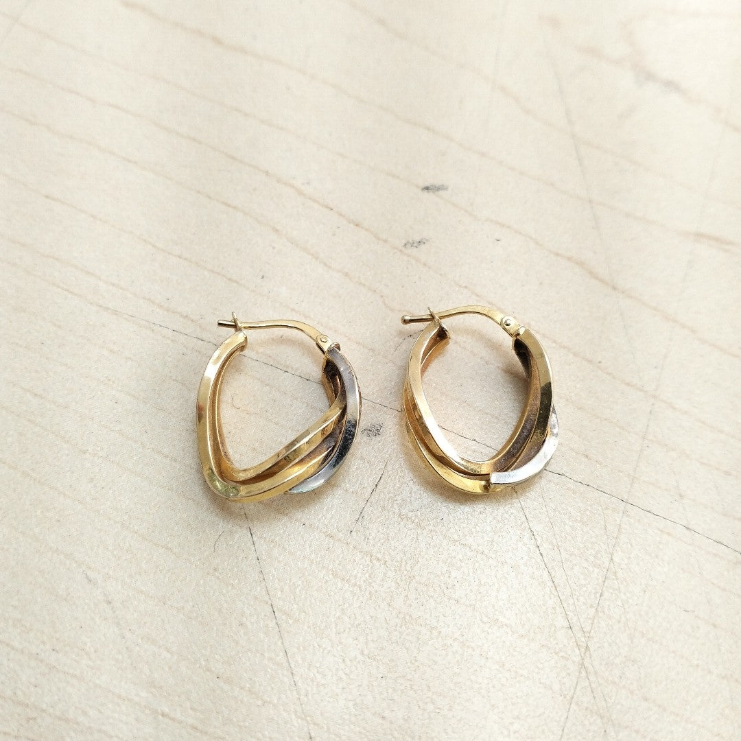 ARRACADAS PAR ORO 14 K 2,50 GRMS (SEMINUEVO)