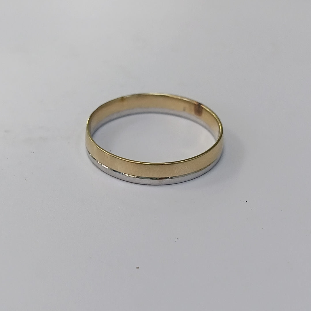 ARGOLLA ORO,ORO COMBINADO 14 K 3,40 GRMS (SEMINUEVO)