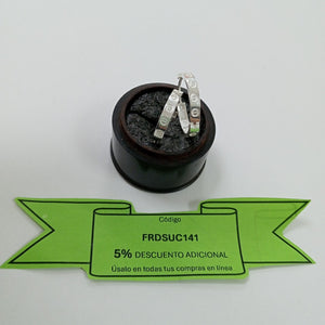 ARETES ARRACADAS FIG TORNILLOS PLATA .925 2.73 GR (NUEVO)
