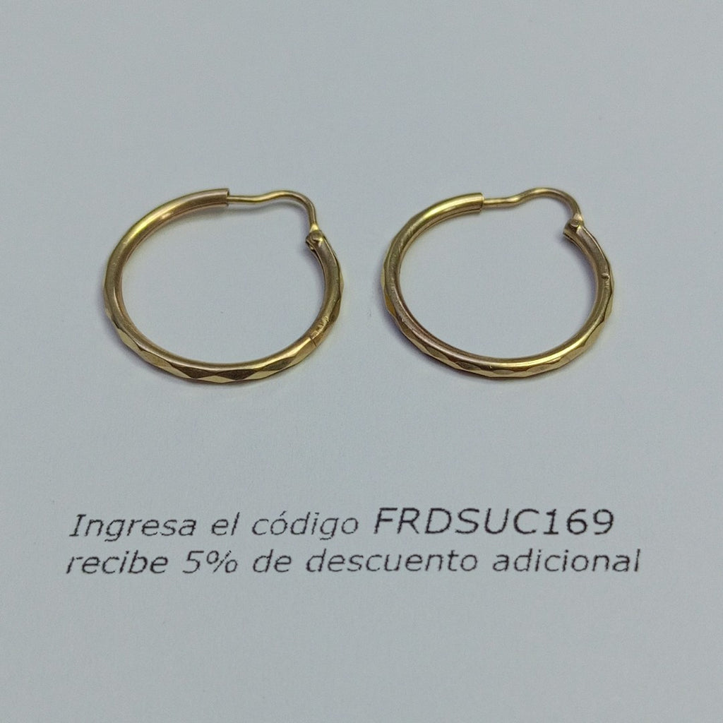 ARRACADAS PAR ORO 10 K 1.2 GRMS (SEMINUEVO)