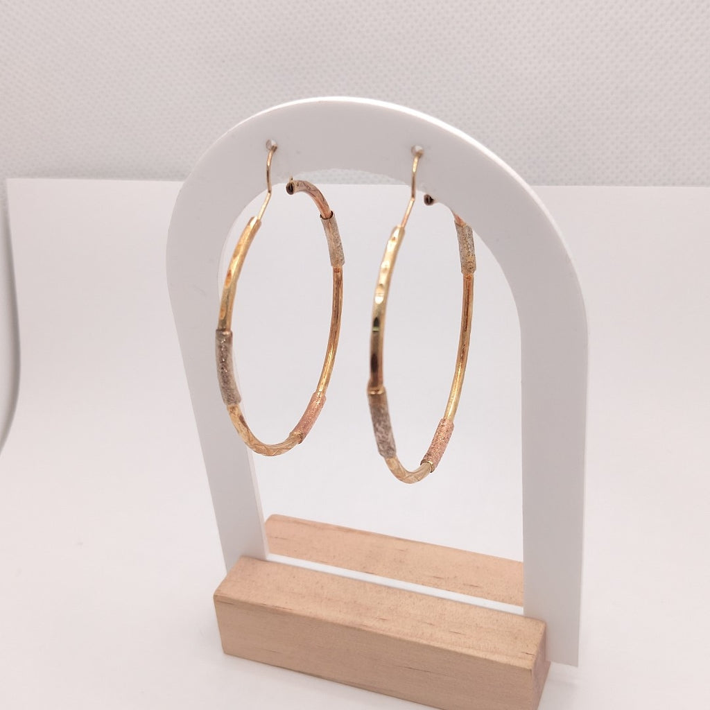 ARRACADAS PAR ORO,RODIADO 10 K 5,20 GRMS (SEMINUEVO)