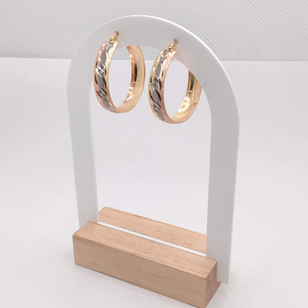 ARRACADAS PAR ORO 14 K 5 GRMS (SEMINUEVO)
