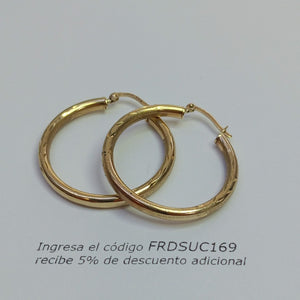 ARRACADAS PAR ORO 10 K 3.7 GRMS (SEMINUEVO)