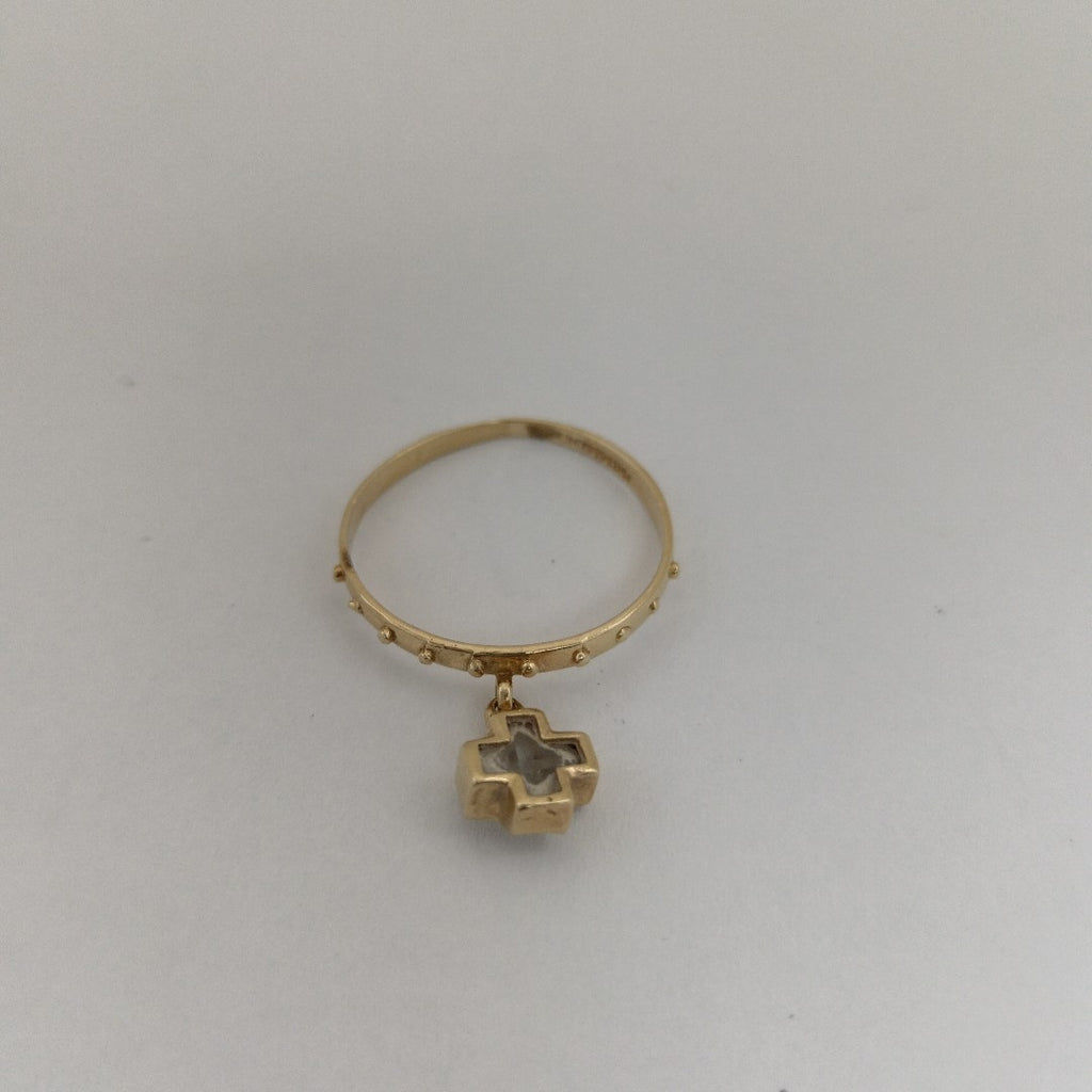 K1 1,80 GRMS 14 K ESPECIFICACIONES COMPLEMENTARIAS ANILLO CRUZ SINT BCO (SEMINUEVO)