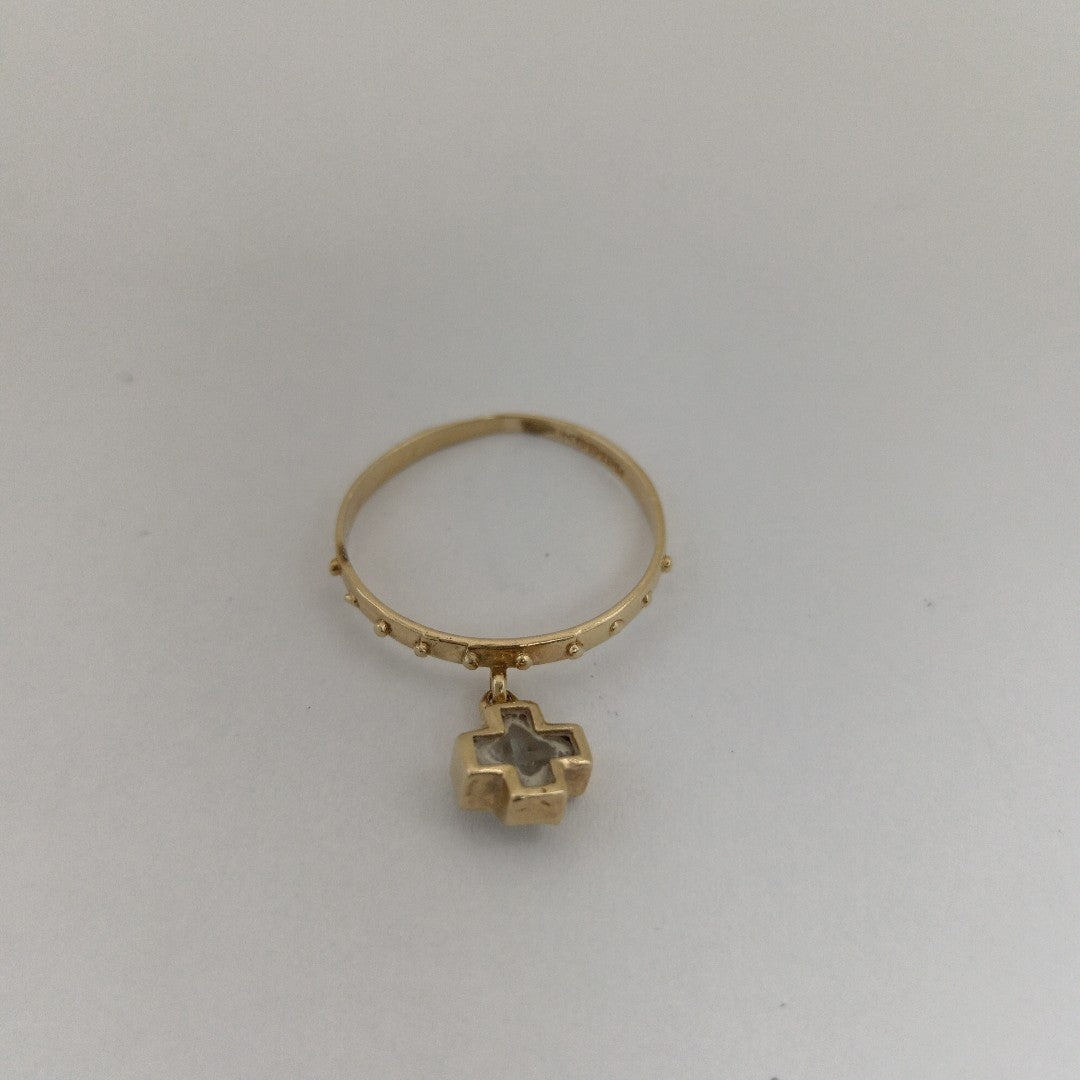 K1 1,80 GRMS 14 K ESPECIFICACIONES COMPLEMENTARIAS ANILLO CRUZ SINT BCO (SEMINUEVO)
