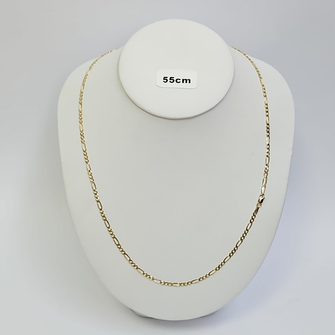 CADENAS 3X1 ORO 14K 55 CM 7.2 GR (NUEVO)