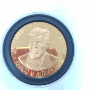 MEDALLA CONMEMORATIVA ORO 21 K 42 GRMS (SEMINUEVO)