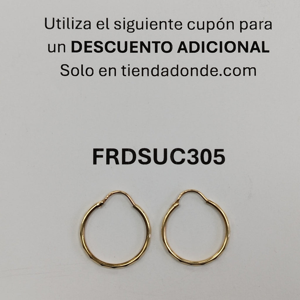 ARRACADAS PAR ORO 10 K 1.6 GRMS (SEMINUEVO)