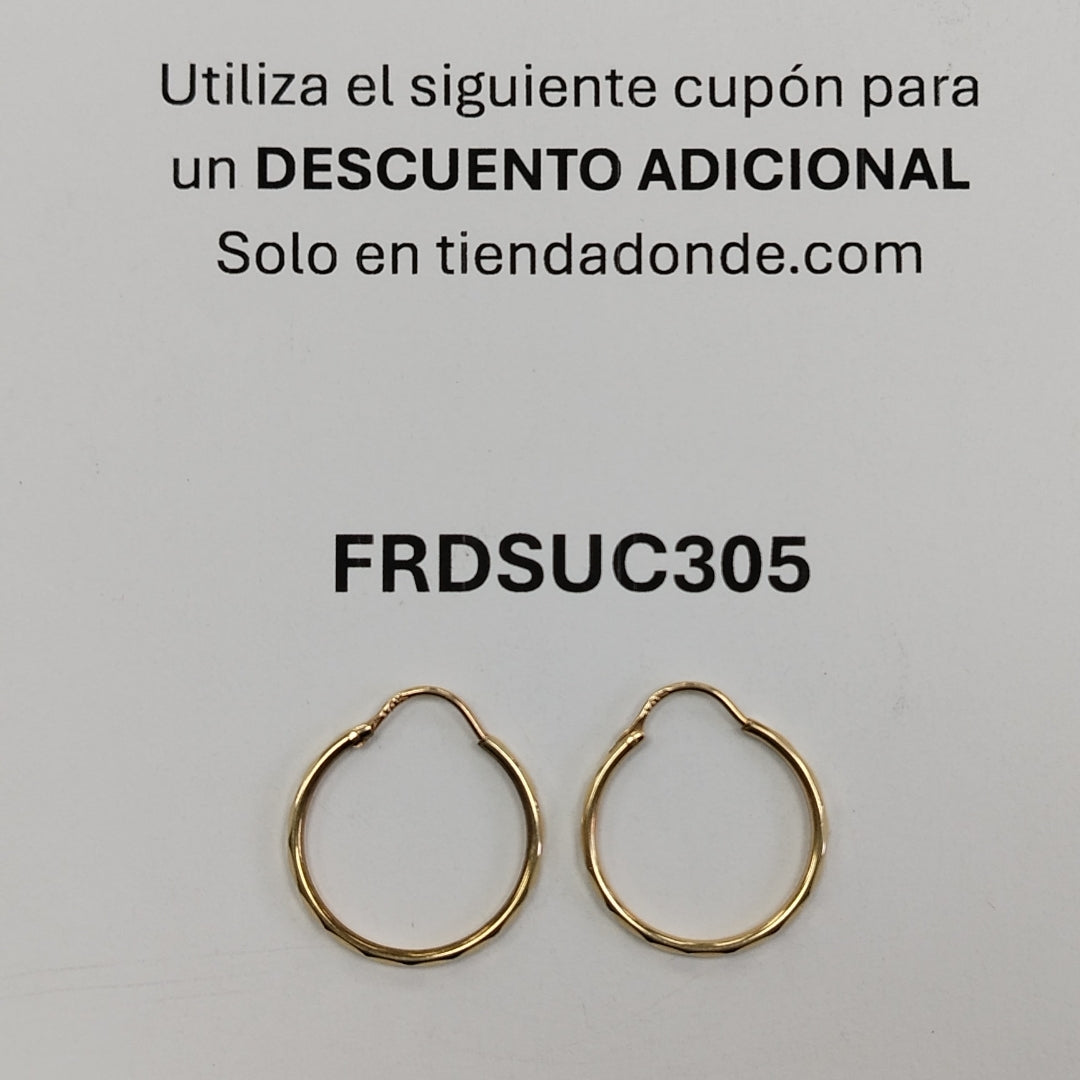 ARRACADAS PAR ORO 10 K 1.6 GRMS (SEMINUEVO)