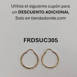 ARRACADAS PAR ORO 10 K 1.6 GRMS (SEMINUEVO)