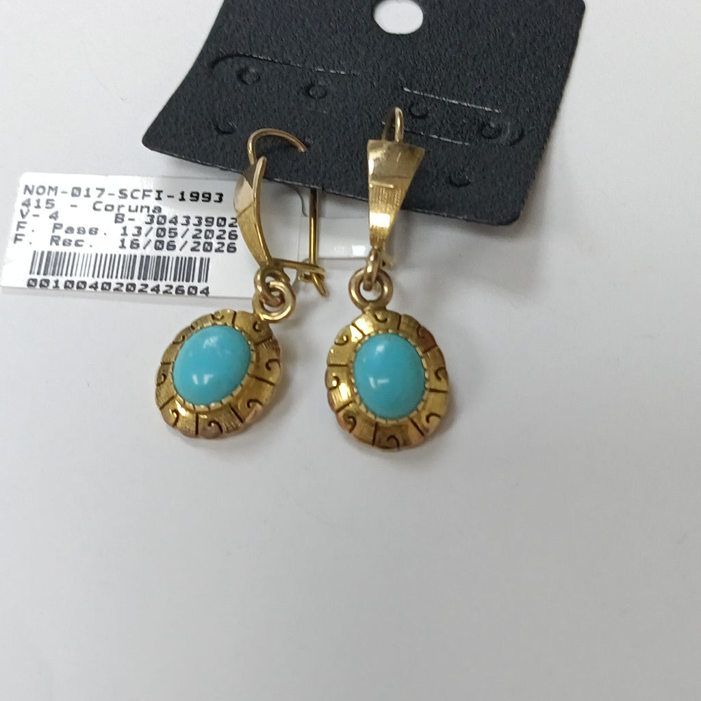 ARETES PAR ORO 14 K 3.8 GRMS (SEMINUEVO)