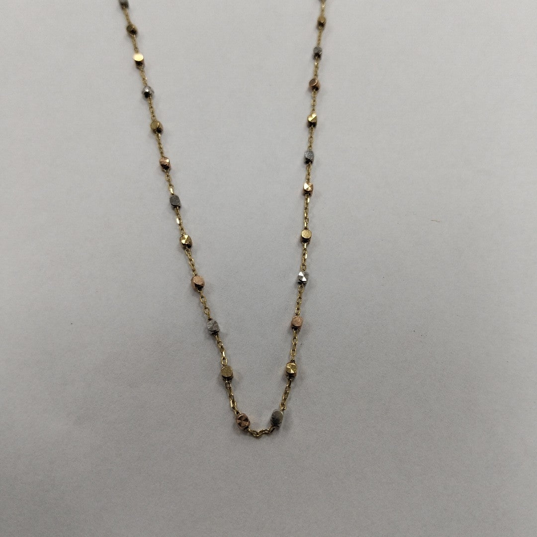 CADENA ORO COMBINADO 10 K 3,00 GRMS (SEMINUEVO)