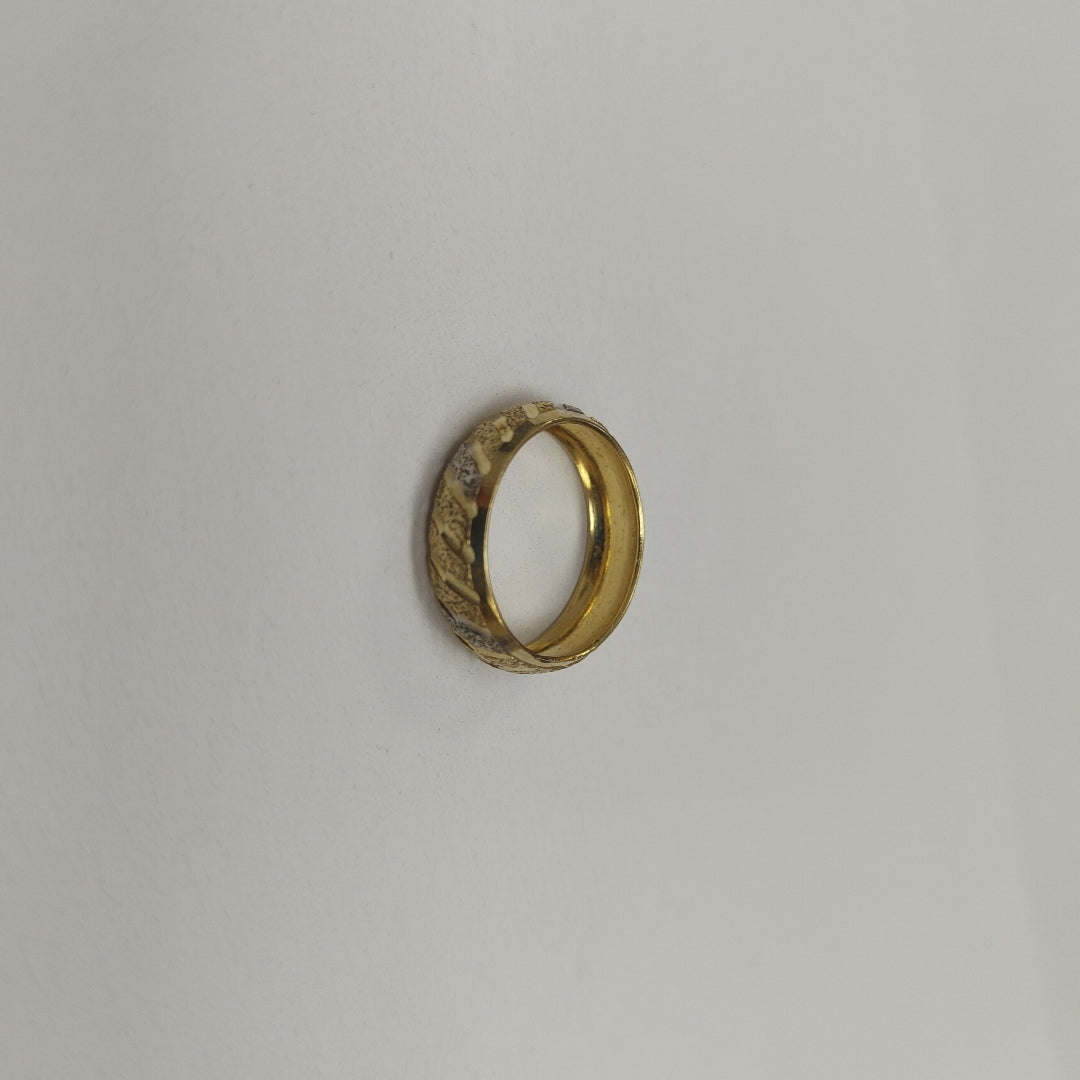 ARGOLLA ORO COMBINADO 14 K 2,30 GRMS (SEMINUEVO)