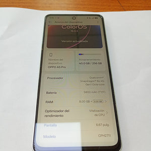 CELULAR OPPO A5 PRO CPH2711 (2025) 256 GB 8 GB RAM (SEMINUEVO)