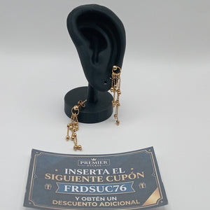 ARETES PAR ORO 14 K 3.7 GRMS (SEMINUEVO)