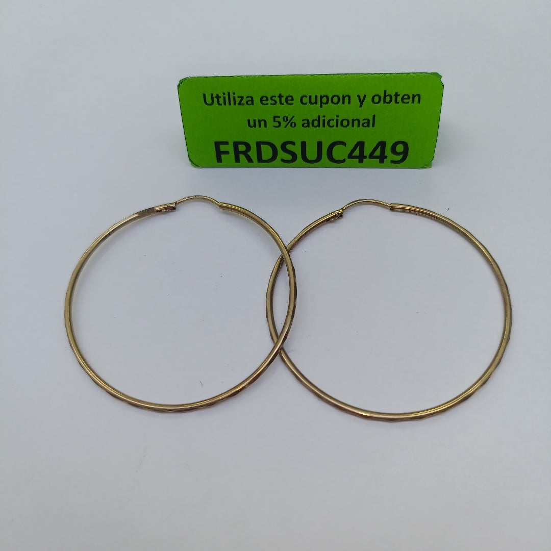 ARRACADAS PAR ORO 10 K 3.6 GRMS (SEMINUEVO)