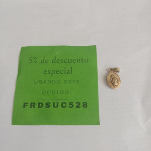 DIJE, MEDALLA RELIGIOSA ORO, ORO MUY BAJO 8 K 1.4 GRMS (SEMINUEVO)