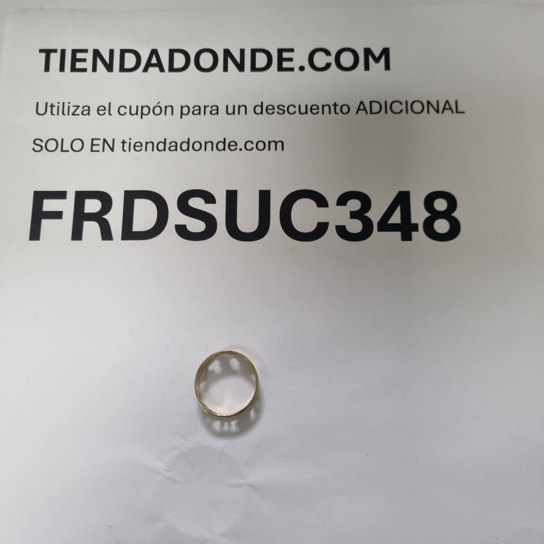 ARGOLLA DE LA SUERTE ORO 14 K 2 GRMS (SEMINUEVO)