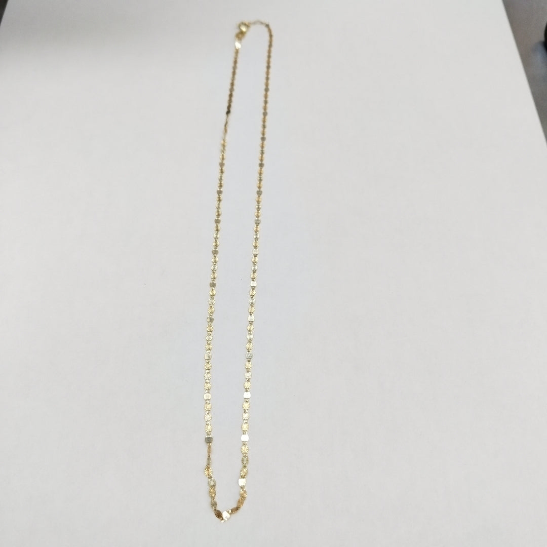 CADENA ORO,ORO COMBINADO 10 K 1,00 GRMS (SEMINUEVO)