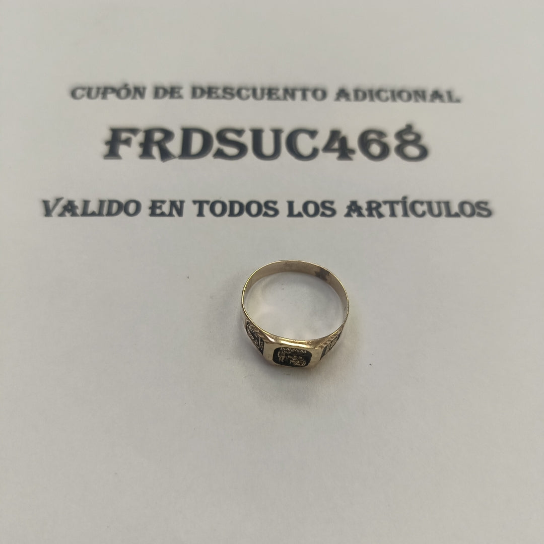 ANILLO DE GRADUACIÓN ORO 8 K 1,90 GRMS (SEMINUEVO)