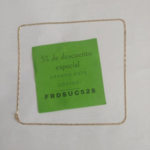 CADENA ORO, ORO COMBINADO 10 K 2.1 GRMS (SEMINUEVO)