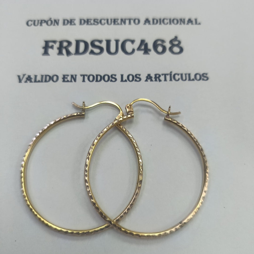 ARRACADAS PAR ORO 10 K 5,90 GRMS (SEMINUEVO)