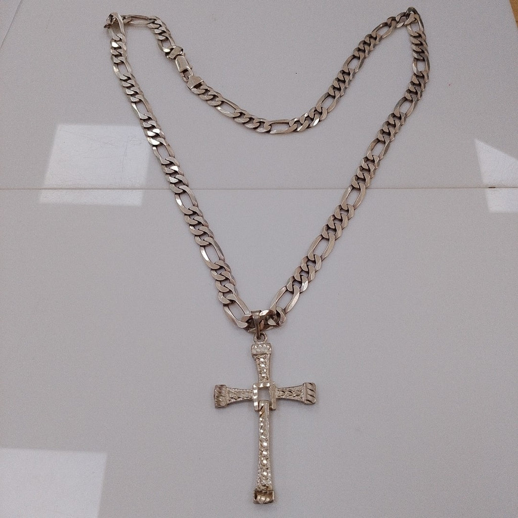 CADENA, CRUZ PLATA 61.2 GRMS (SEMINUEVO)