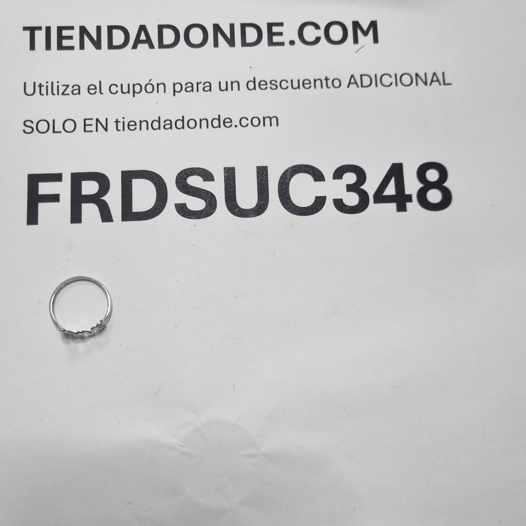 ANILLITO ORO, ORO BLANCO 14 K 1.2 GRMS (SEMINUEVO)