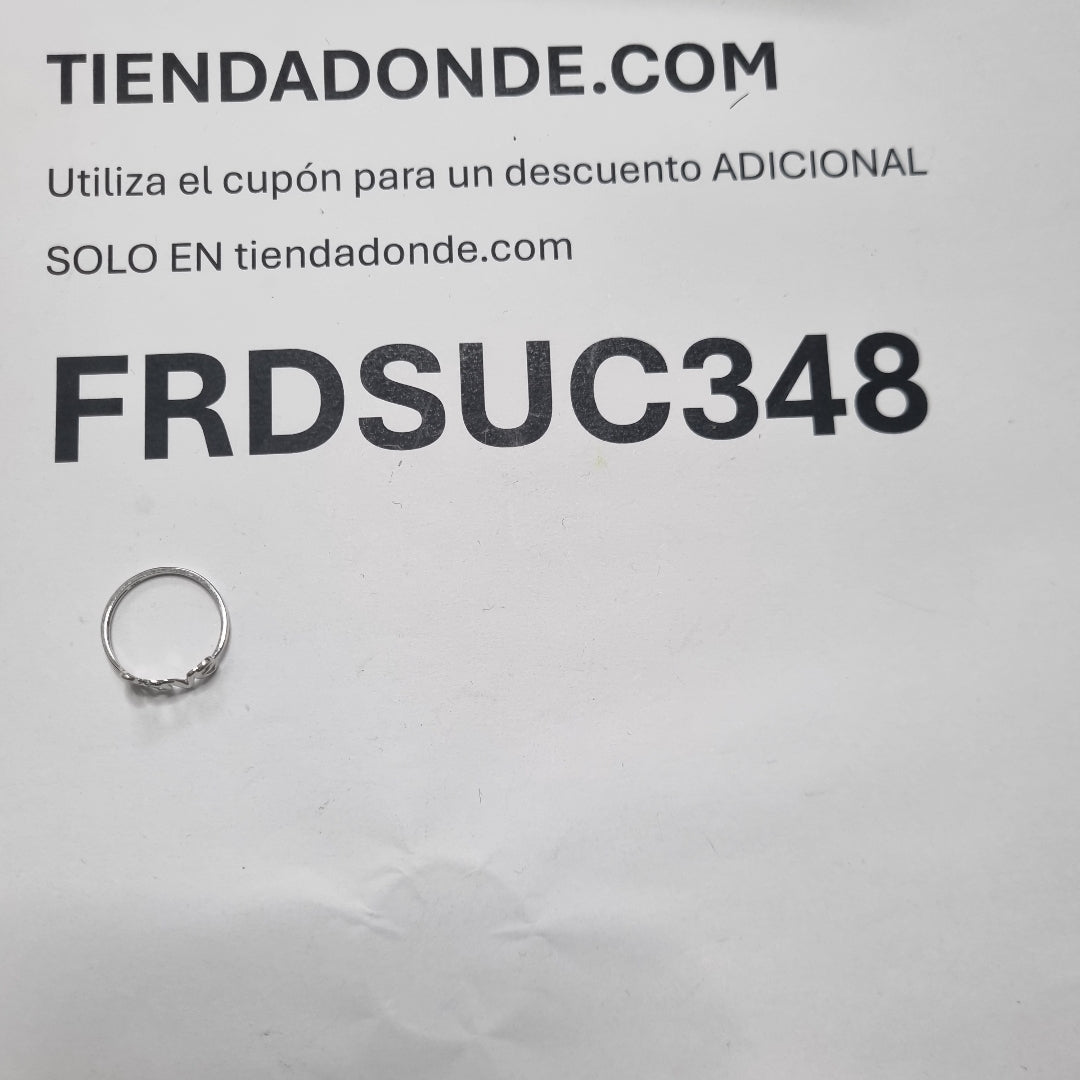 ANILLITO ORO, ORO BLANCO 14 K 1.2 GRMS (SEMINUEVO)