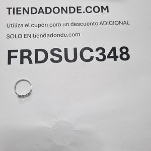 ANILLITO ORO, ORO BLANCO 14 K 1.2 GRMS (SEMINUEVO)