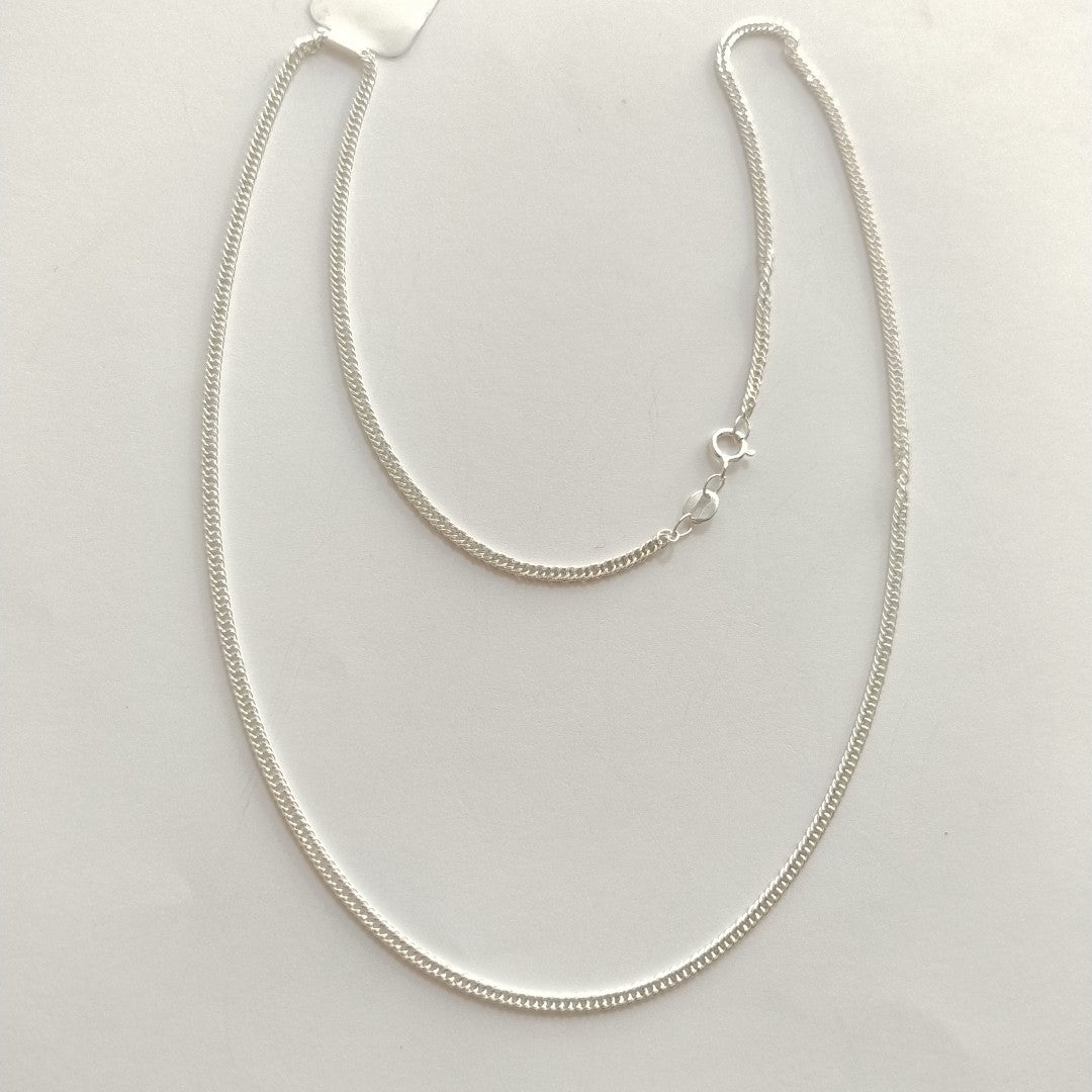 CADENA BARBADA PLATA .925 50 CM 4.22 GR (NUEVO)
